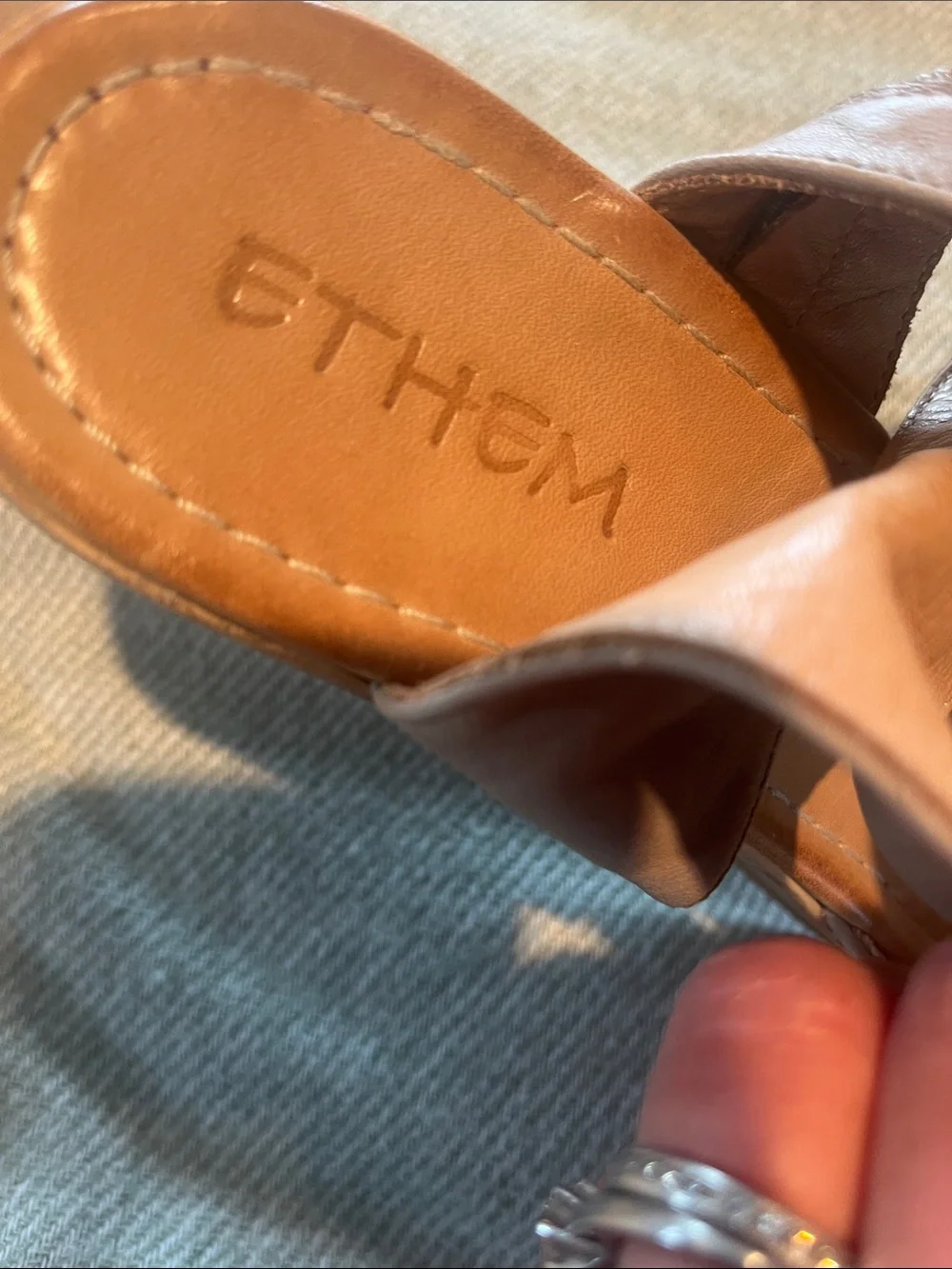 Comfort Step Tan Platform Sandals with Ankle Zip